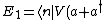 E_1=\langle n | V(a+a^\dag)^2 | n \rangle